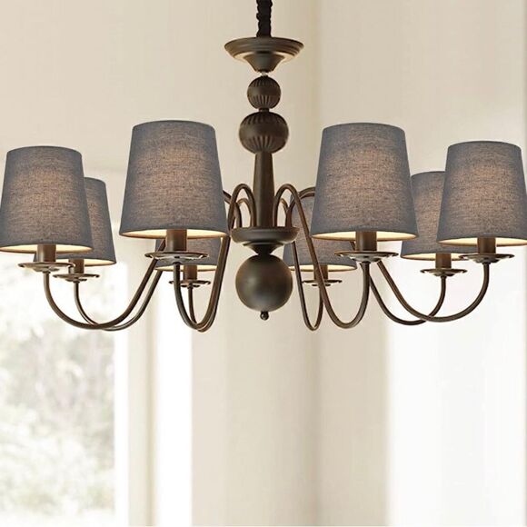 LAMPWELL VALO Clip-on Small Fabric Lamp Shades 2 pack - Picture 6 of 10